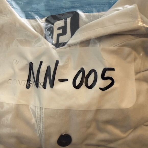 FootJoy Mens ProDry Performance Color Block Golf Polo Shirt White Blue Large - Picture 6 of 6